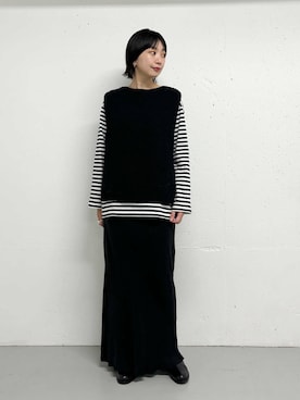 「ブルベ冬×秋カラーコーデ」｜yabuuchiさん（レディース・167cm）の秋コーディネート