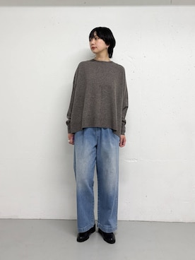 「黒髪」｜yabuuchiさん（レディース・167cm）の冬コーディネート
