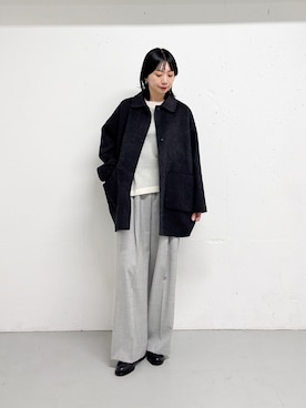 「アイテム（その他アウター）」を使った、yabuuchiさん（レディース・167cm）の秋コーディネート