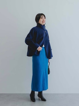 「アイテム（ピーコート）」を使った、yabuuchiさん（レディース・167cm）の秋コーディネート