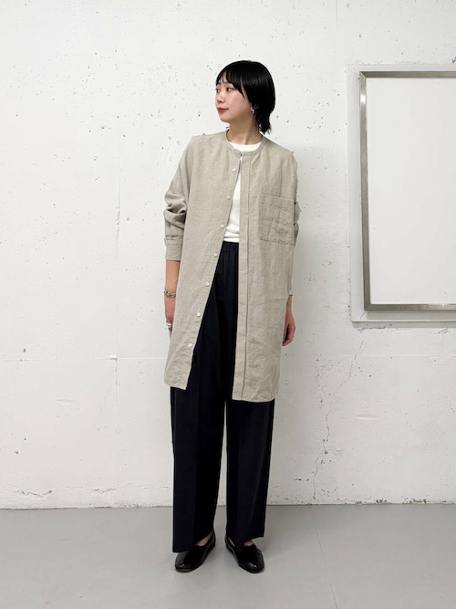 リネンチュニックシャツ（シャツ/ブラウス）｜かぐれ（カグレ）の