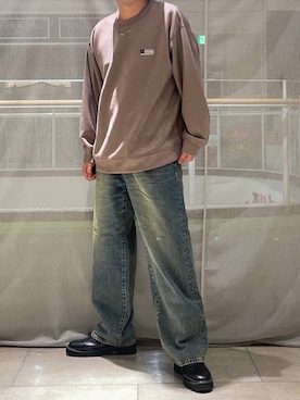 「RAGEBLUE（レイジブルー）のアイテム（スウェット）」を使った、たかしさん（メンズ・167cm）の秋コーディネート