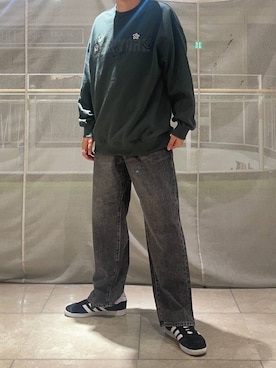 「アイテム（スウェット）」を使った、たかしさん（メンズ・167cm・20代）の秋コーディネート