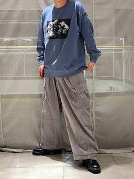 「アイテム（スウェット）」を使った、たかしさん（メンズ・167cm・20代）の秋コーディネート