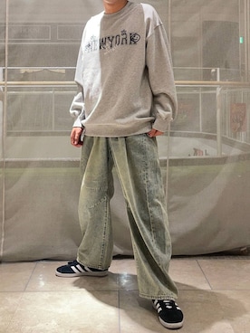 「アイテム（スウェット）」を使った、たかしさん（メンズ・167cm・20代）の秋コーディネート