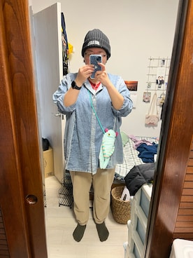 「BEN DAVIS（ベンデイビス）のアイテム」を使った、HIKARIさん（レディース・170cm）の春コーディネート