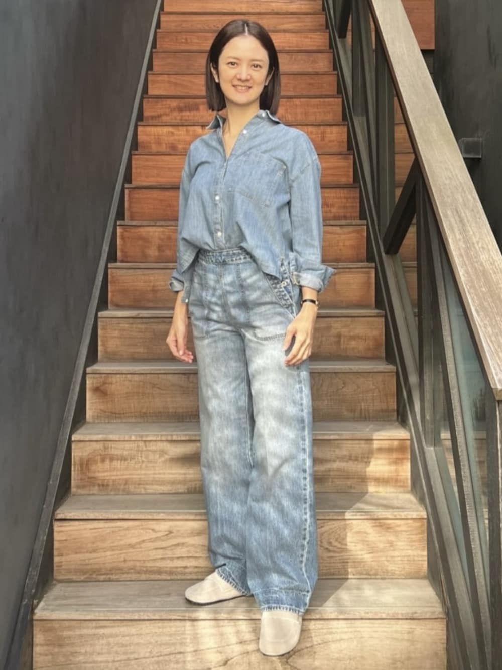 【JAMES PERSE】コットンデニム ボクシーシャツ WDCS3894 コットンデニム ボクシーシャツ WDCS3894｜トゥモローランド