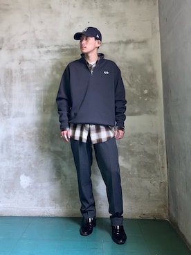 「アイテム（スウェット）」を使った、yuukishibataさん（メンズ・165cm）の秋コーディネート