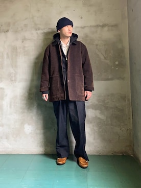「アイテム（その他アウター）」を使った、yuukishibataさん（メンズ・165cm）の秋コーディネート