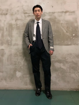 「アイテム（フォーマルスーツ/小物）」を使った、yuukishibataさん（メンズ・165cm・20代）の冬コーディネート