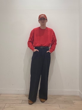 「FORK&SPOON（フォークアンドスプーン）のアイテム（その他パンツ）」を使った、yuukishibataさん（メンズ・165cm）の秋コーディネート