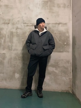 「アイテム（スーツパンツ）」を使った、yuukishibataさん（メンズ・165cm）の秋コーディネート