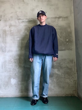 「アイテム（スウェット）」を使った、yuukishibataさん（メンズ・165cm）の秋コーディネート