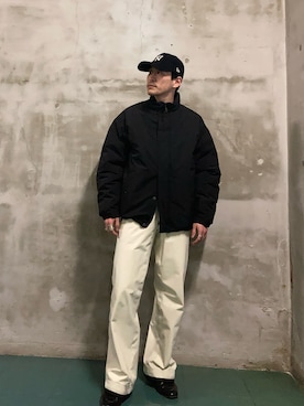 「アイテム（その他アウター、ブラック系）」を使った、yuukishibataさん（メンズ・165cm）の秋コーディネート