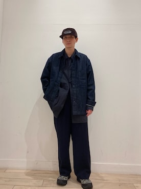 「FORK&SPOON（フォークアンドスプーン）のアイテム（シャツ/ブラウス）」を使った、yuukishibataさん（メンズ・165cm）の秋コーディネート