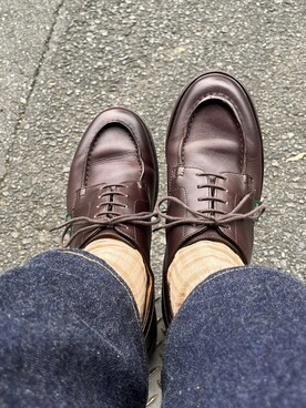 「Pantherella（パンセレラ）のアイテム」を使った、foxbrothers loverさん（メンズ・178cm）の夏コーディネート