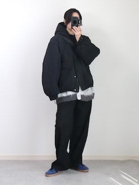 「アイテム（ブルゾン）」を使った、ゆ ず も も .さん（レディース・160cm）の秋コーディネート