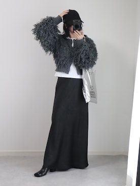 「アイテム（スカート）」を使った、ゆ ず も も .さん（レディース・160cm）の秋コーディネート