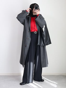 「アイテム（ベルト）」を使った、ゆ ず も も .さん（レディース・160cm）の冬コーディネート