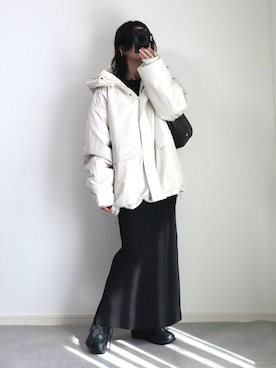 「アイテム（リング）」を使った、ゆ ず も も .さん（レディース・160cm）の冬コーディネート