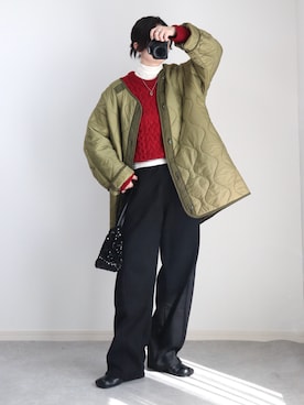 「アイテム（モッズコート）」を使った、ゆ ず も も .さん（レディース・160cm）の秋コーディネート