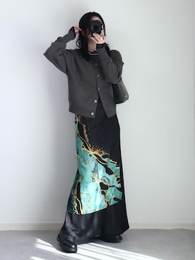 「KLEMAN（クレマン）のアイテム」を使った、ゆ ず も も .さん（レディース・160cm）の冬コーディネート