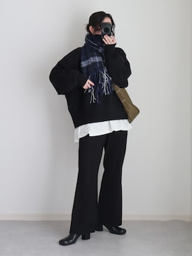 「アイテム（リング）」を使った、ゆ ず も も .さん（レディース・160cm）の秋コーディネート