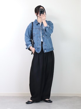 「NOGLE（ノグル）のアイテム」を使った、ゆ ず も も .さん（レディース・160cm）の春コーディネート