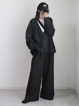 「ワイドパンツ」｜ゆ ず も も .さん（レディース・160cm）の秋コーディネート