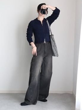 「アイテム（ブーツ）」を使った、ゆ ず も も .さん（レディース・160cm）の秋コーディネート