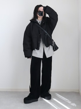 「アイテム（バッグ）」を使った、ゆ ず も も .さん（レディース・160cm）の冬コーディネート