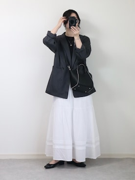 「ete（エテ）のアイテム」を使った、ゆ ず も も .さん（レディース・160cm）の春コーディネート