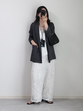 「ete（エテ）のアイテム（リング）」を使った、ゆ ず も も .さん（レディース・160cm）の春コーディネート