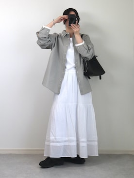 「muku（ムク）のアイテム」を使った、ゆ ず も も .さん（レディース・160cm）の春コーディネート