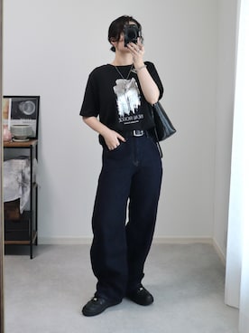 「アイテム（トートバッグ）」を使った、ゆ ず も も .さん（レディース・160cm）の夏コーディネート