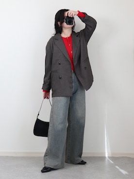 「アイテム（バッグ）」を使った、ゆ ず も も .さん（レディース・160cm）の冬コーディネート