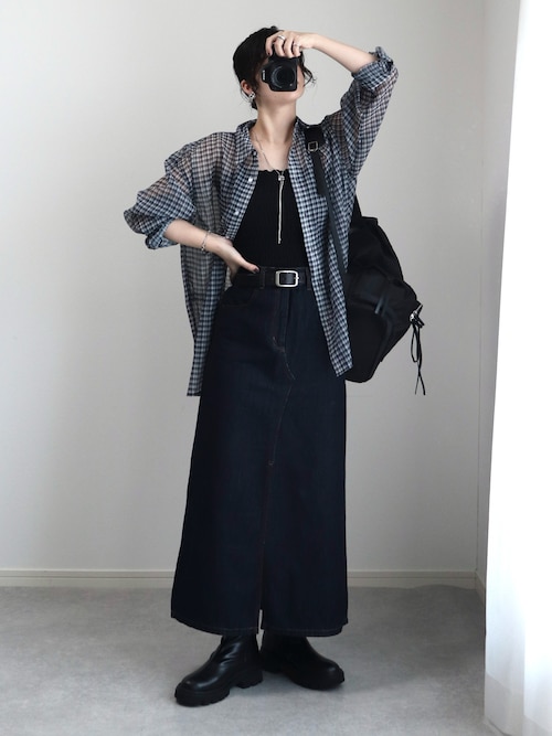ADAM ET ROPÉ ケープ ブラック 新品 25AW デニムスタイリング / AKIRA / ADAM ET ROPÉ FEMME ｜J