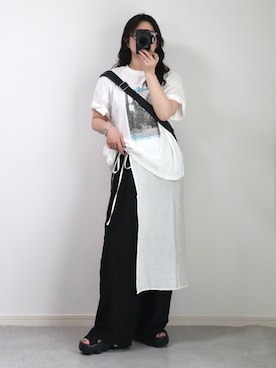 「ete（エテ）のアイテム」を使った、ゆ ず も も .さん（レディース・160cm）の夏コーディネート