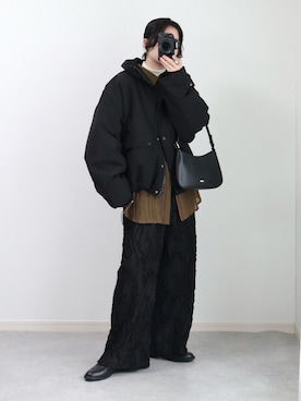 「アイテム（リング）」を使った、ゆ ず も も .さん（レディース・160cm）の冬コーディネート