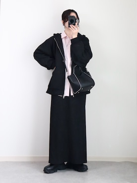 「AS KNOW AS plus（アズノゥアズプラス）のアイテム」を使った、ゆ ず も も .さん（レディース・160cm）の冬コーディネート