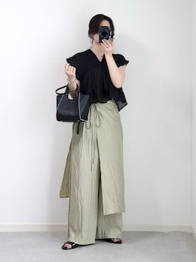 「ete（エテ）のアイテム」を使った、ゆ ず も も .さん（レディース・160cm）の夏コーディネート