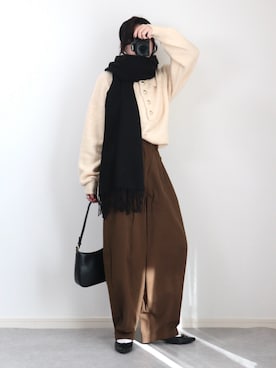 ゆ ず も も .さん（レディース・160cm）の冬コーディネート