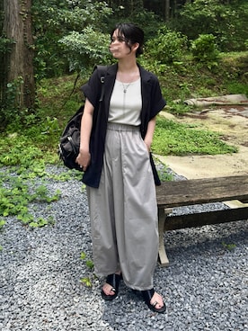 「アイテム（リング）」を使った、ゆ ず も も .さん（レディース・160cm）の夏コーディネート