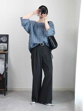 「アイテム（トートバッグ）」を使った、ゆ ず も も .さん（レディース・160cm）の夏コーディネート