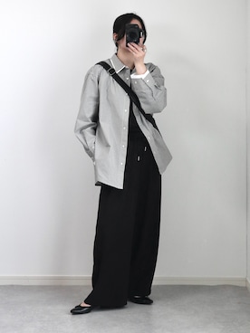 「チェックシャツ」｜ゆ ず も も .さん（レディース・160cm）の春コーディネート