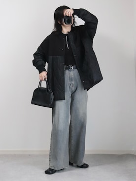 「アイテム（ジャケット/アウター）」を使った、ゆ ず も も .さん（レディース・160cm）の秋コーディネート