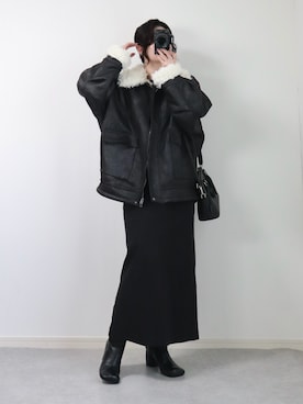 ゆ ず も も .さん（レディース・160cm）の冬コーディネート