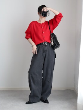 「アイテム（パンプス）」を使った、ゆ ず も も .さん（レディース・160cm）の秋コーディネート