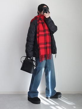 「アイテム（ダウンジャケット/コート）」を使った、ゆ ず も も .さん（レディース・160cm）の冬コーディネート