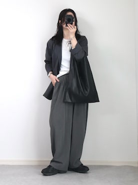 「アイテム（テーラードジャケット）」を使った、ゆ ず も も .さん（レディース・160cm）の春コーディネート